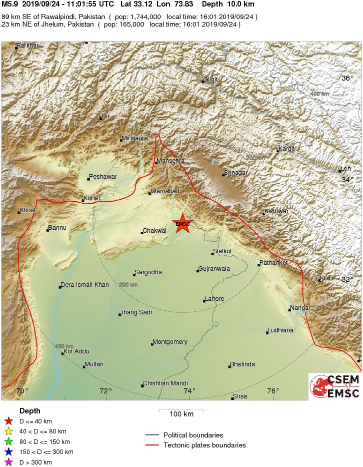 Potente Terremoto en Pakistán
