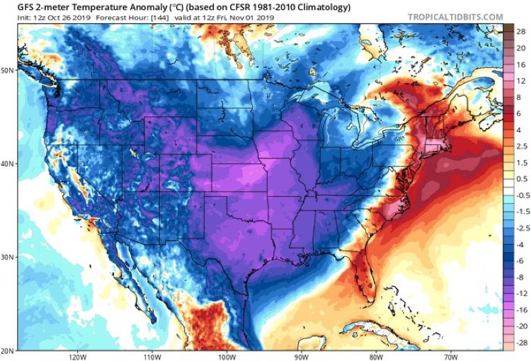 ¡Alerta! frío Ártico en Estados Unidos y Europa.
