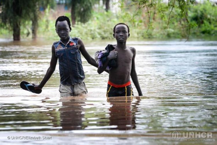 Inundaciones sin precedentes han provocado unos 200.000 desplazados en el sur de Sudán