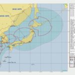 Tifón Mitag en China Japón y Corea