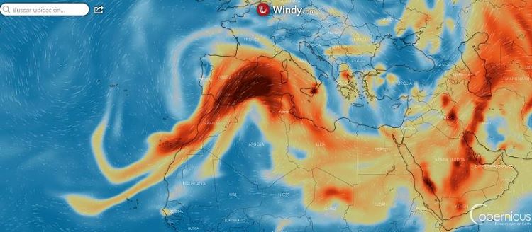 El dióxido de azufre del volcán de La Palma alcanzará el este Peninsular y Baleares hoy, sábado