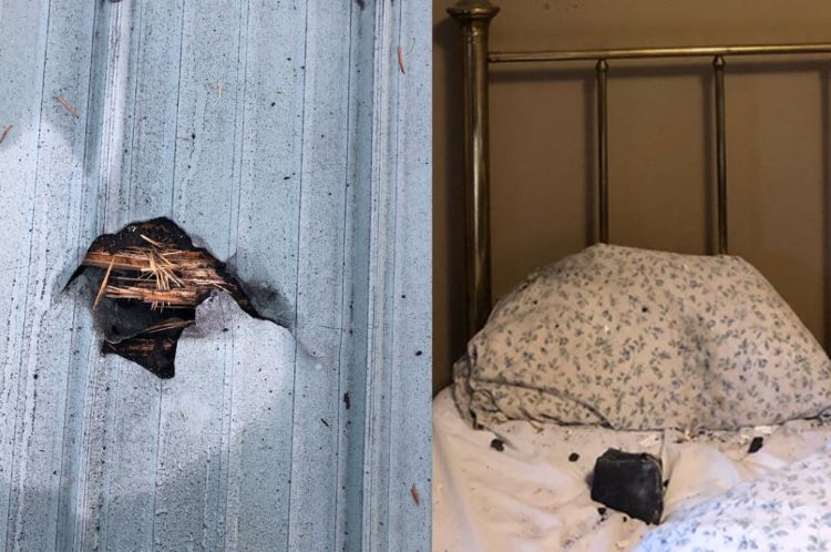 Meteorito rompe el tejado y cae sobre su almohada mientras dormía (Estados Unidos)