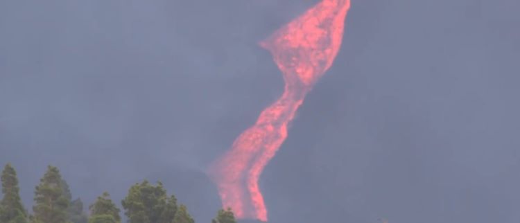 Actualización erupción volcán Cumbre Vieja, en La Palma, al 13/10/2021. Día 25