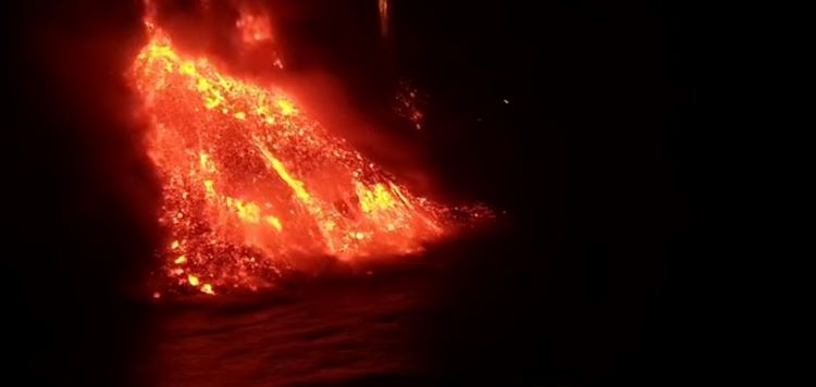 Actualización erupción volcán Cumbre Vieja, en La Palma, al 22/10/2021. Día 34