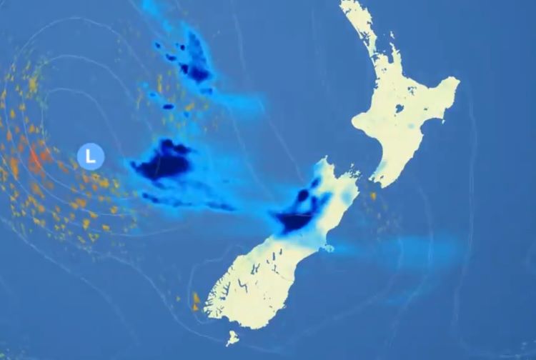 ¡Atención! Se prevén lluvias significativas en las zonas del oeste de Isla Sur (Nueva Zelanda)